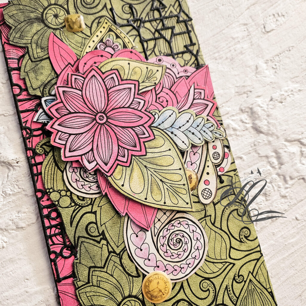 Lady Bloom card by Maria Lillepruun