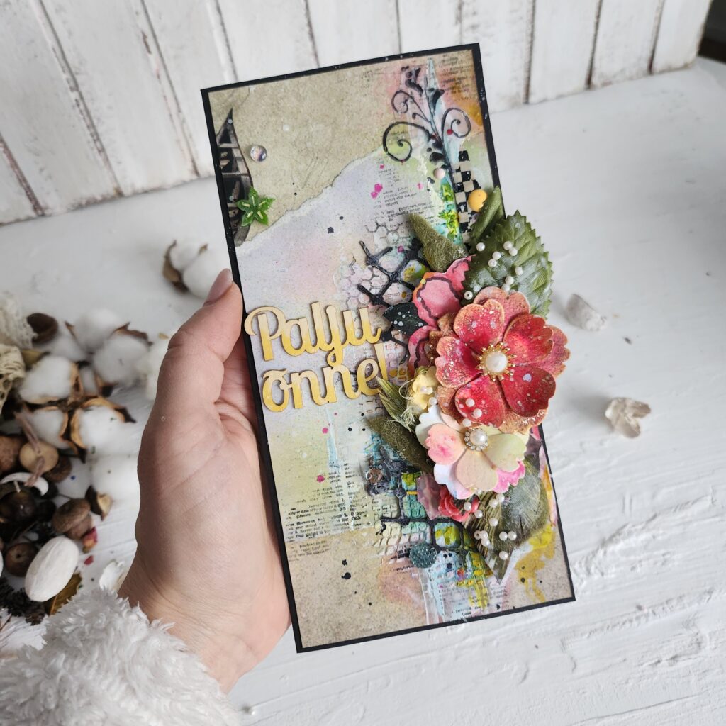 Lady Bloom card by Maria Lillepruun