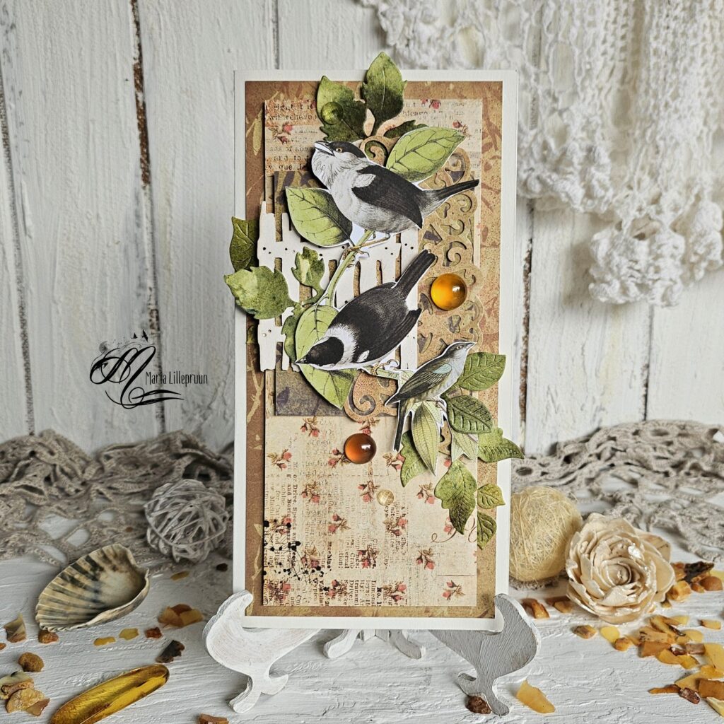 Lady Bloom card by Maria Lillepruun