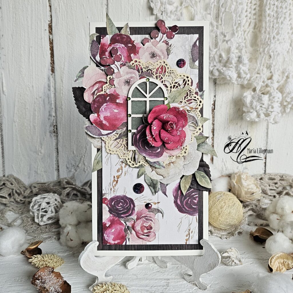 Lady Bloom card by Maria Lillepruun