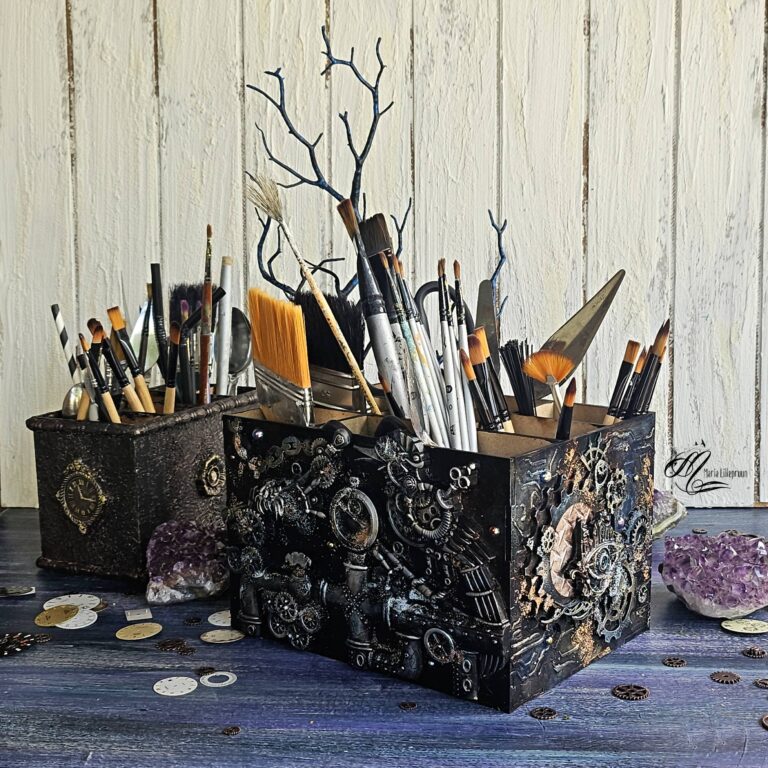 Steampunk Brush Box