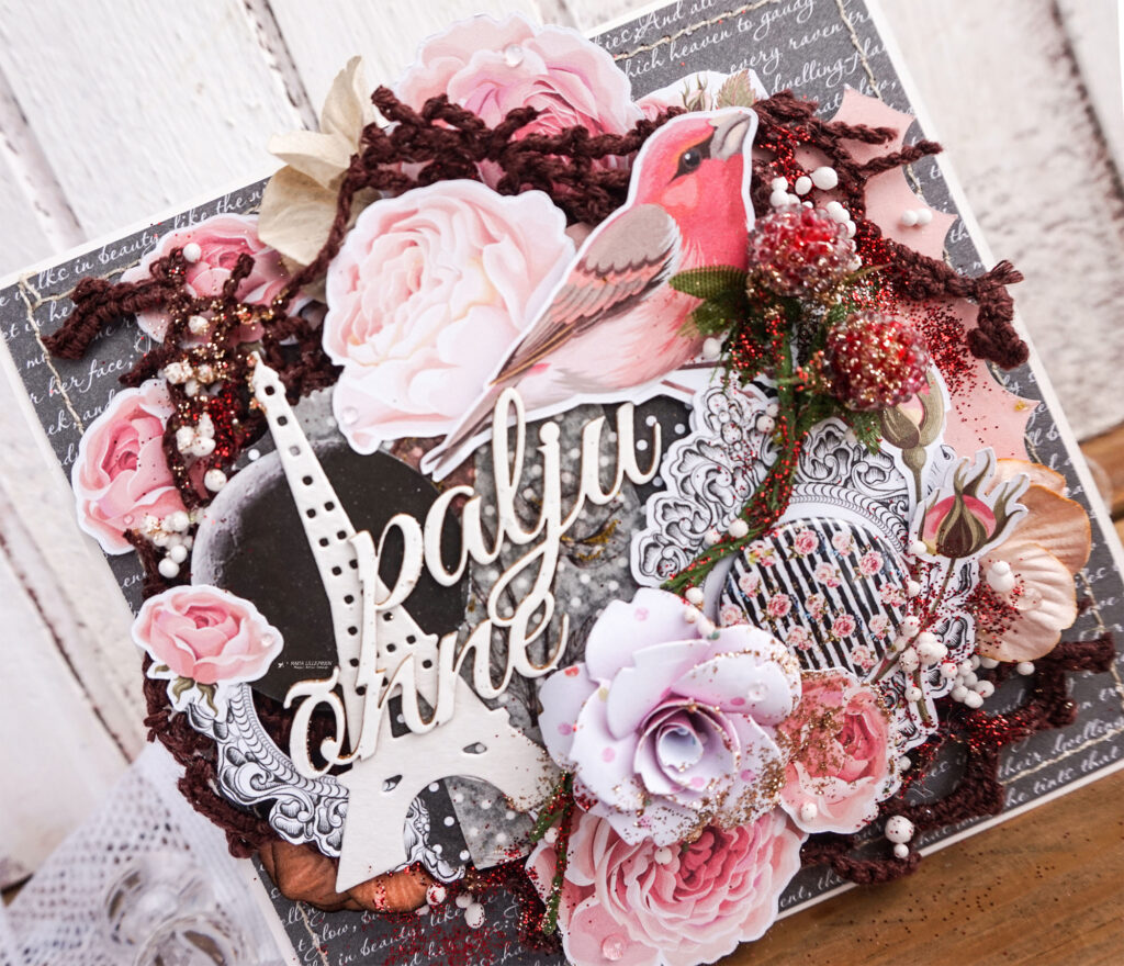 Lady Bloom card by Maria Lillepruun