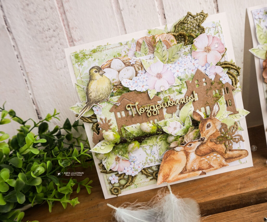 Lady Bloom card by Maria Lillepruun