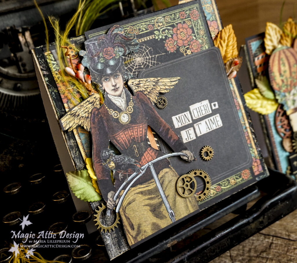 Lady Bloom card by Maria Lillepruun