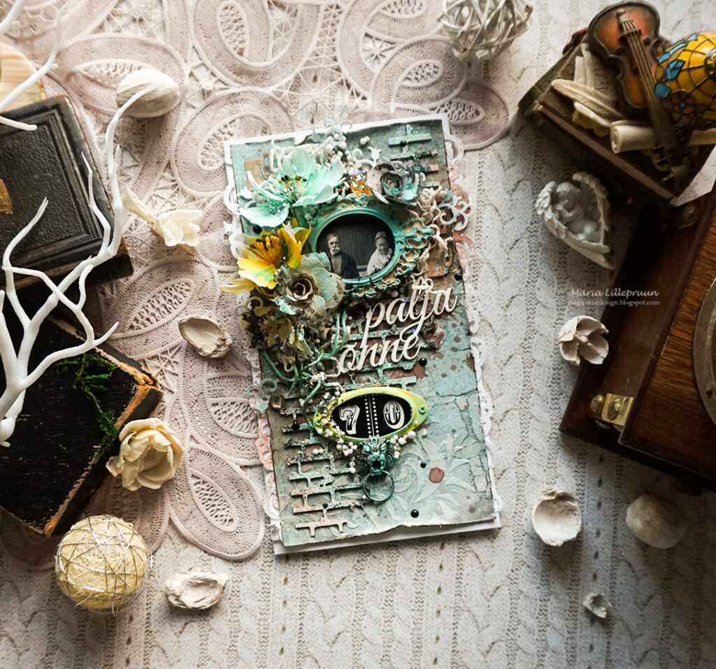 Lady Bloom card by Maria Lillepruun