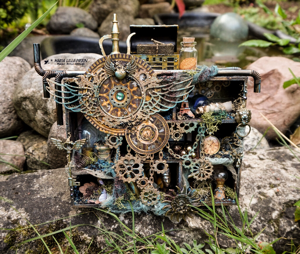 Steampunk Shadow Box by Maria Lillepruun
