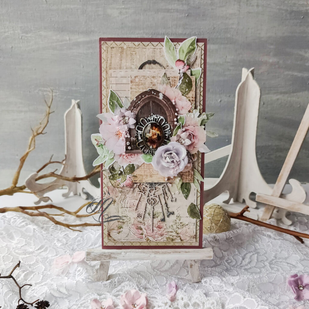 Lady Bloom card by Maria Lillepruun