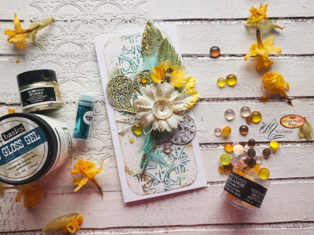 Lady Bloom card by Maria Lillepruun