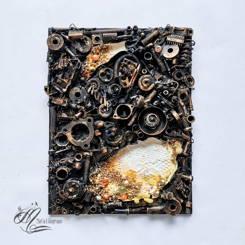 Junk Art Treasure by Maria Lillepruun