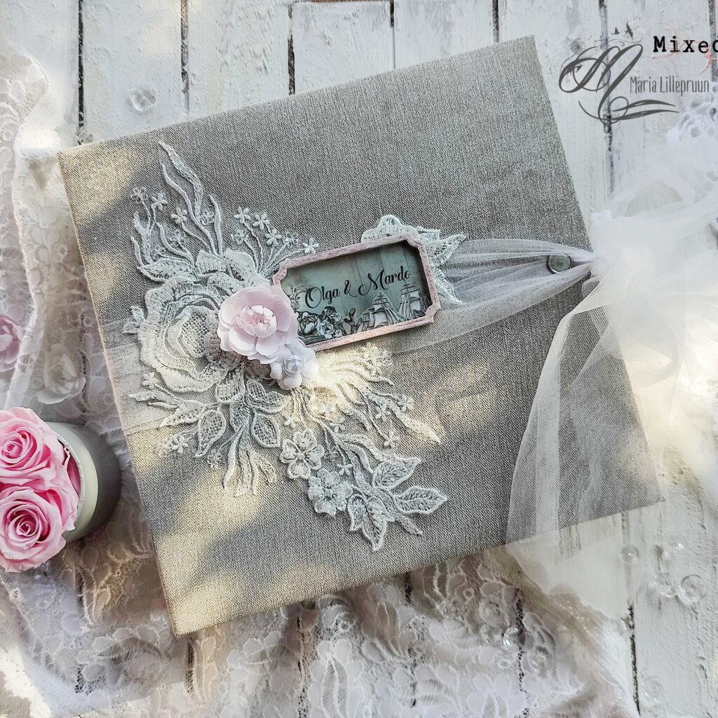 Silver Lace & Rose by Maria Lillepruun