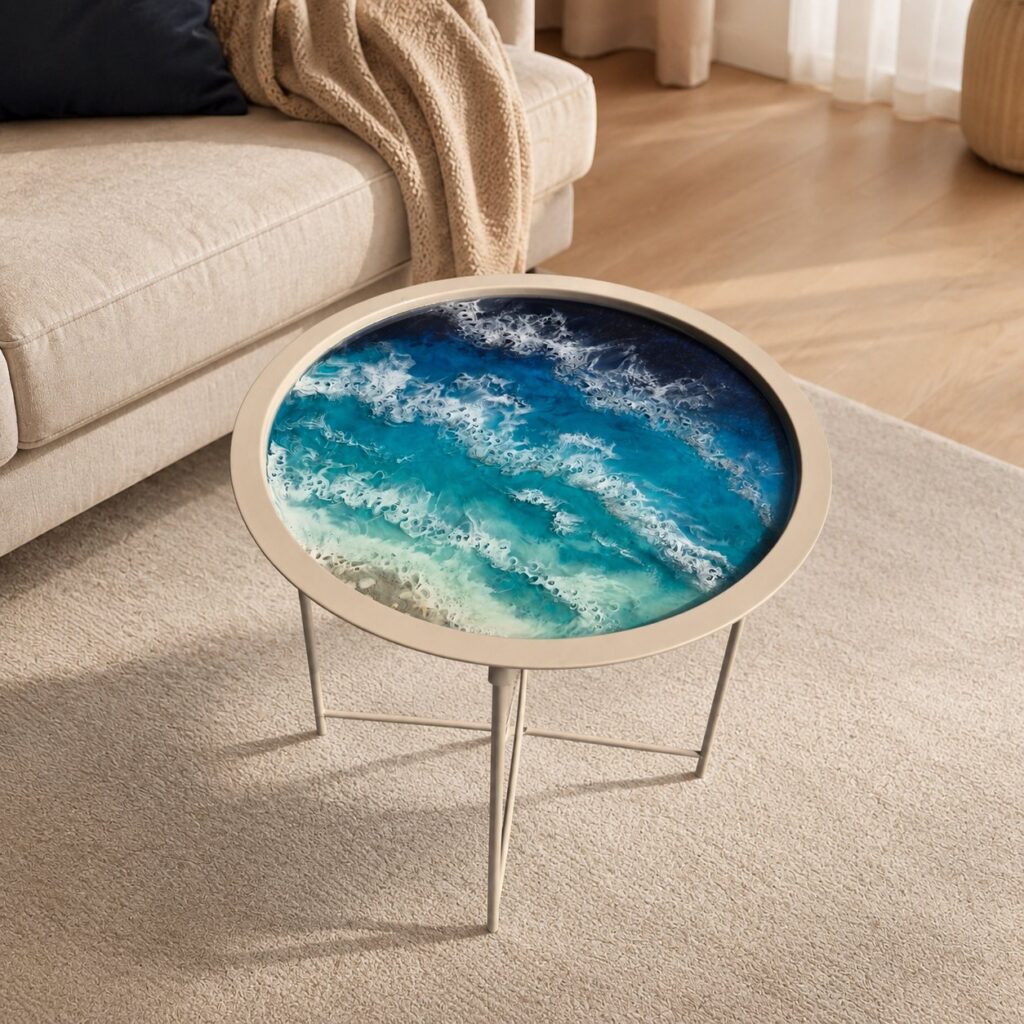 Ocean Wave Table by Maria Lillepruun