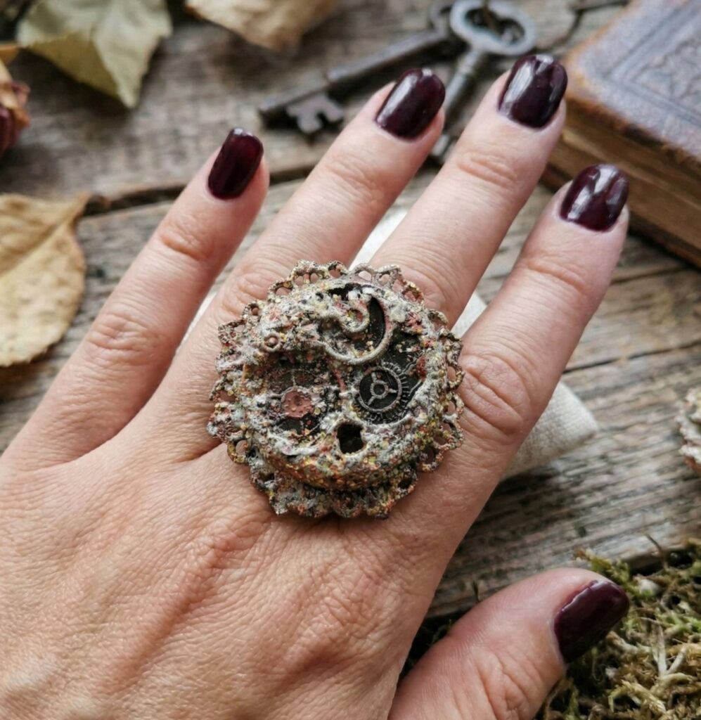 Mixed Media Ring No. 1 by Maria Lillepruun